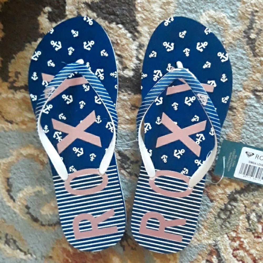 6x*Host Pick*Roxy adorable flip flop sandals - Picture 2 of 16